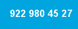 922 980 45 27